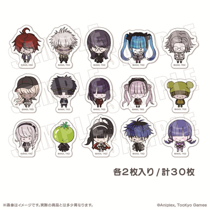 【2025年09月お届け予定/予約商品】HUNDRED LINE -最終防衛学園- 公式デフォルメ フレークシール