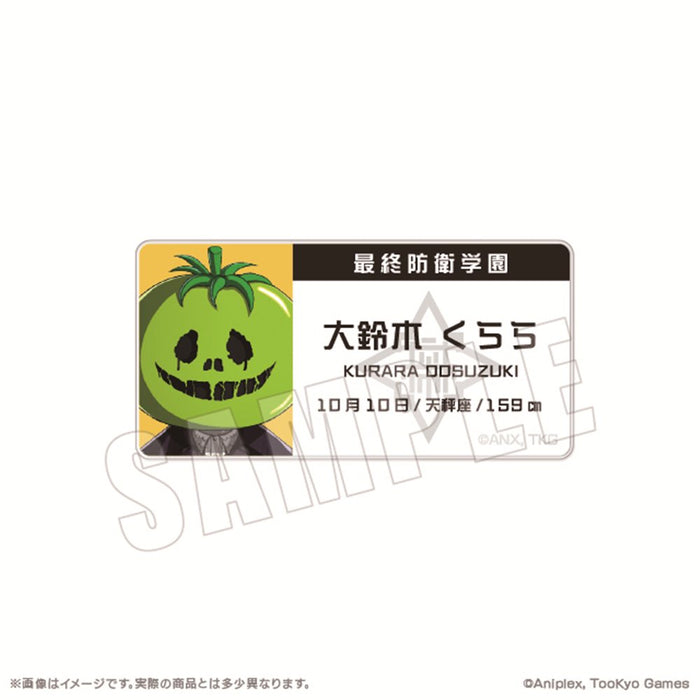 【2025年09月お届け予定/予約商品】HUNDRED LINE -最終防衛学園- 名札アクリルバッジ 12.大鈴木くらら