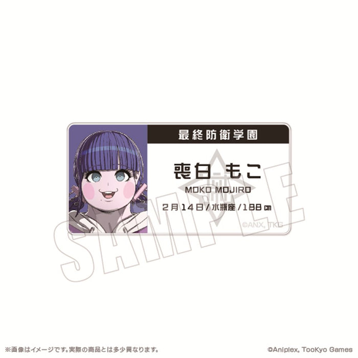 【2025年09月お届け予定/予約商品】HUNDRED LINE -最終防衛学園- 名札アクリルバッジ 15.喪白もこ