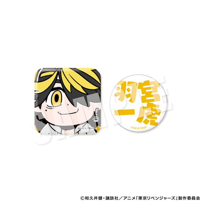 東京リベンジャーズ りべんじゃーず ぶくぶ しかくとまるの缶バッジセット 07.羽宮一虎(再販)