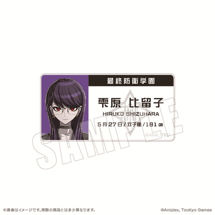 【2025年09月お届け予定/予約商品】HUNDRED LINE -最終防衛学園-　名札アクリルバッジ　03.雫原比留子