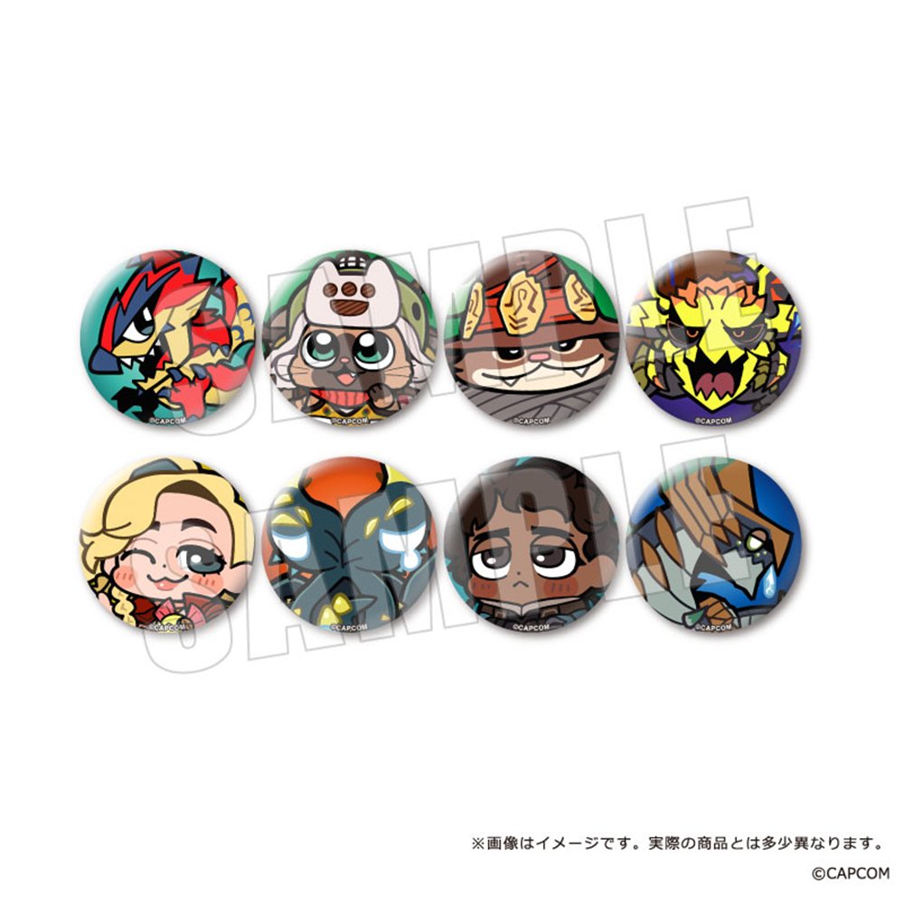 モンスターハンターワイルズ×ぶくぶ カンバッジVol.2 全8種 1BOX