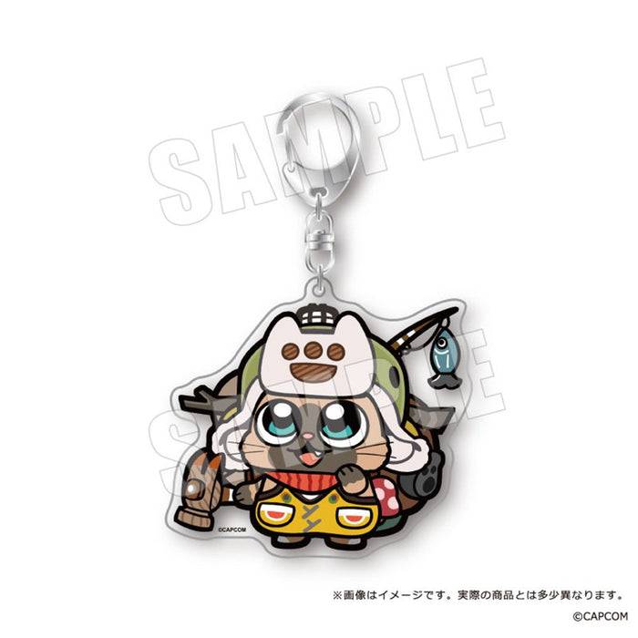 【2026年03月お届け予定/予約商品】モンスターハンターワイルズ×ぶくぶ　おおきめアクリルキーホルダー　02.オトモアイルー　ホープ装備