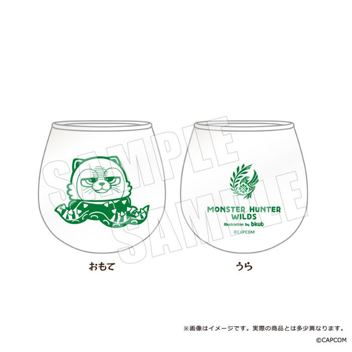 【2026年03月お届け予定/予約商品】モンスターハンターワイルズ×ぶくぶ　ゆらゆらグラス　01.オトモアイルー　エグド装備