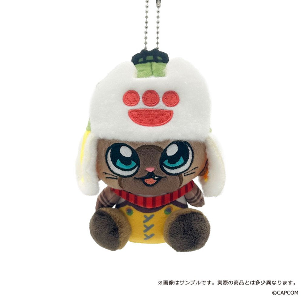 【新品・未開封】モンスターハンターぬいぐるみオトモアイル―（レザーネコシリーズ） イーカプコン |モンスターハンターワイルズ デフォルメぬいぐるみ