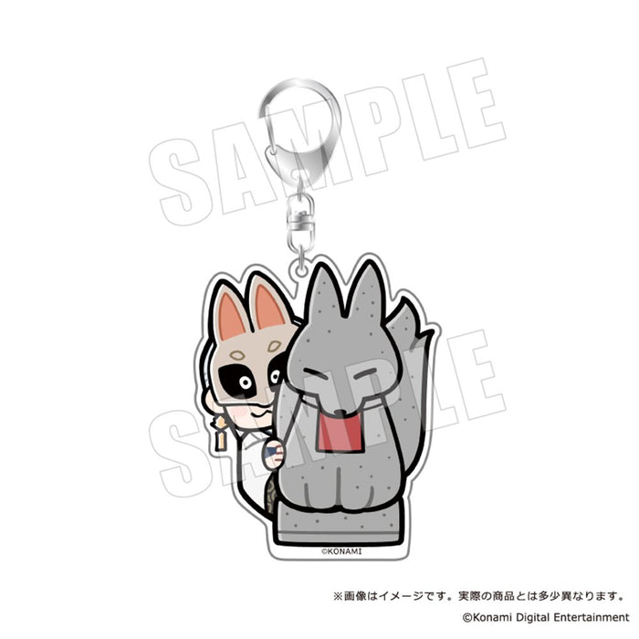 【2026年06月お届け予定/予約商品】SILENT HILL f × ぶくぶ　おおきめアクリルキーホルダー 08.狐面の男　見守り