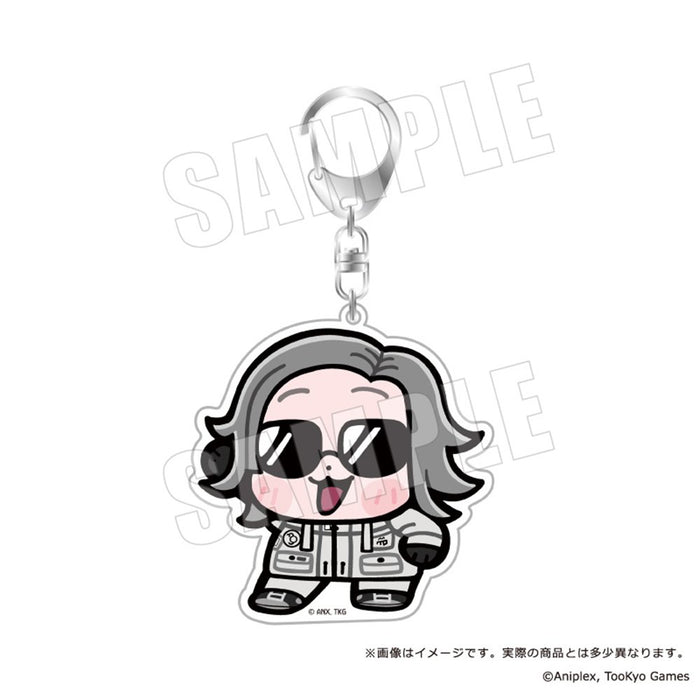 【2026年11月お届け予定/予約商品】HUNDRED LINE - 最終防衛学園- ×ぶくぶ　おおきめアクリルキーホルダー　蒼月衛人　03.サングラス