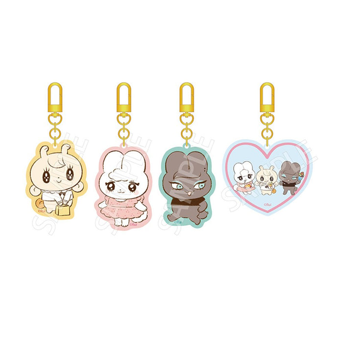【2026年12月お届け予定/予約商品】ウサギのつもりのカタツムリ アクリルキーホルダー　ニキ