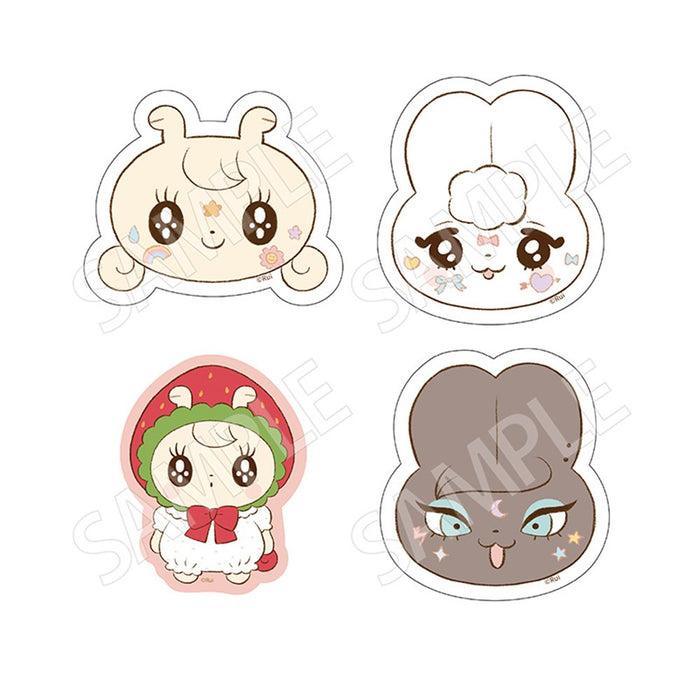 【2026年12月お届け予定/予約商品】ウサギのつもりのカタツムリ キラキラステッカー　モコFace