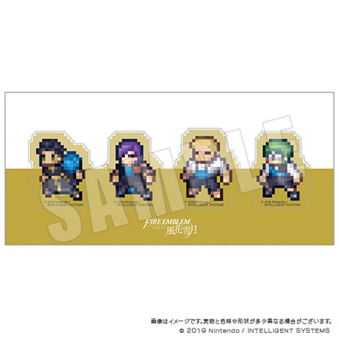 ファイアーエムブレム 風花雪月 クリアクリップ4個セット　金鹿の学級A （再販）