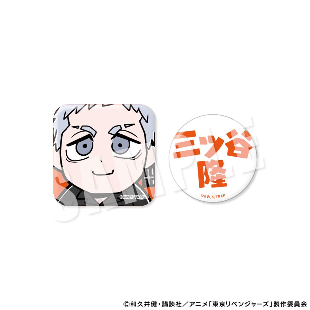 東京リベンジャーズ りべんじゃーず ぶくぶ しかくとまるの缶バッジ